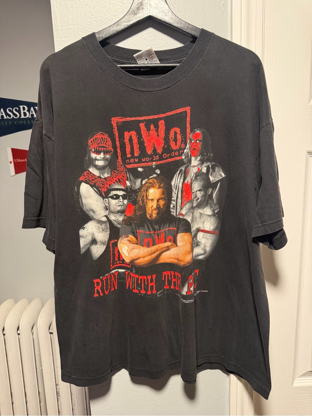 Vintage 1998 WCW NWO Run With The PAC Shirt Size Men’s XL